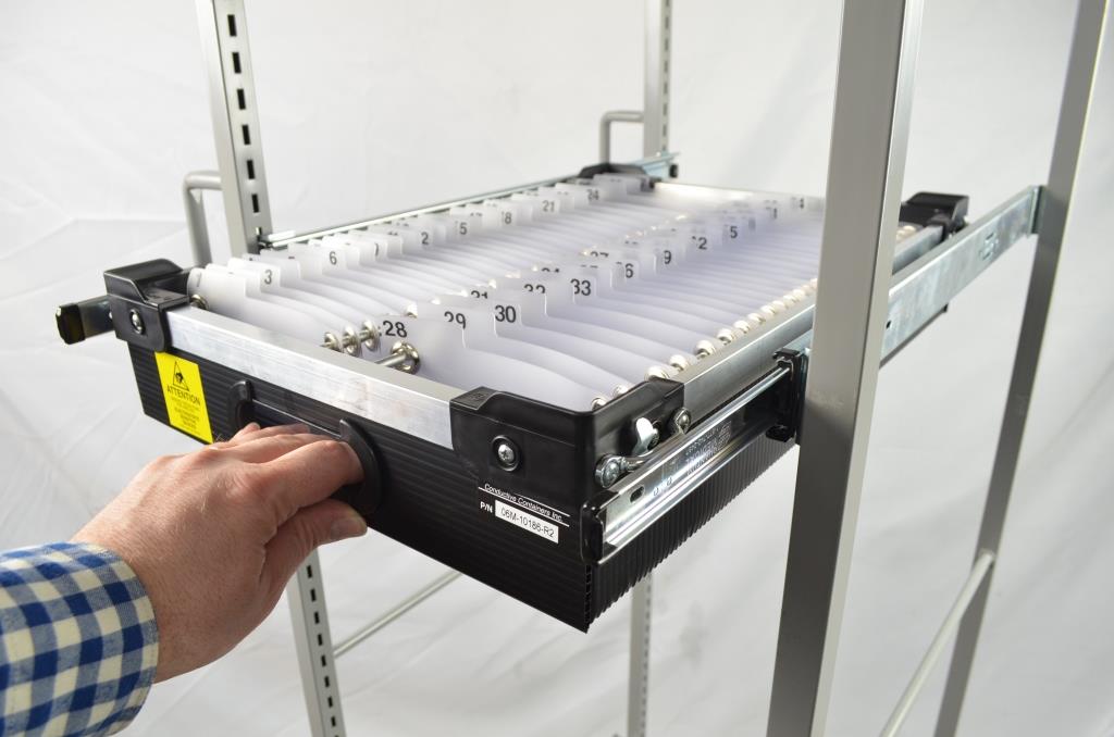 Custom Rack Mounted Kitting Solution - Conductive Containers, Inc.